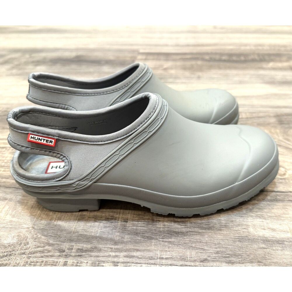 Hunter Light Gray Mules